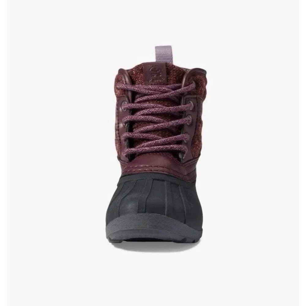 Kamik Sierra Mid Girls (Unisex) Kids Boots - Burgundy Size 3 Snow Boot NEW Shoes